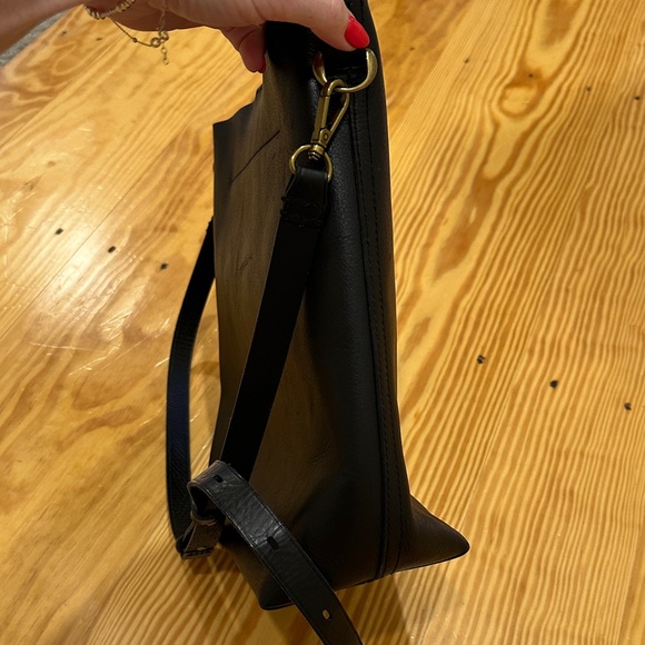 Madewell Black Leather Bucket Bag - Picture 6 of 15